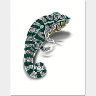 Color Matching Chameleon Clinger Posters and Art